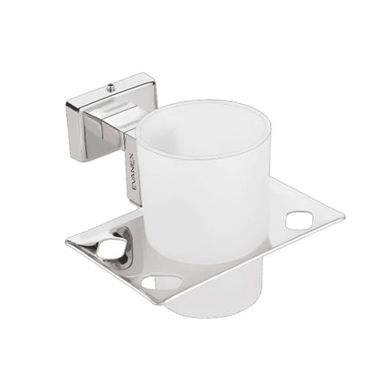 Evanex Stainless Steel Chrome Tumbler Holder for Bathroom (12.4X12.3X9.5 CM)