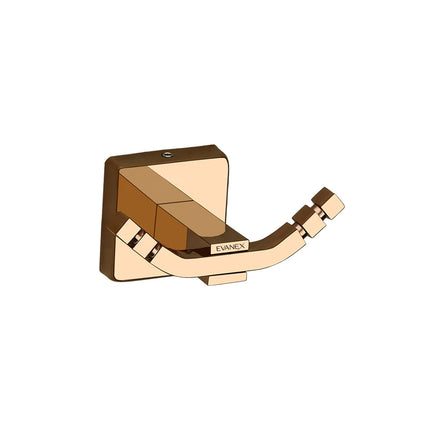 Evanex Stainless Steel Rose Gold Robe/Towel Hook for Bathroom (9.1X5.4X4.6 CM)