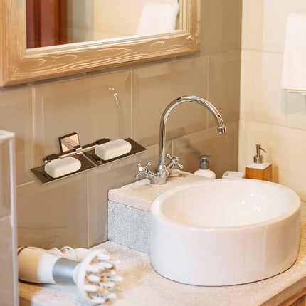 Evanex Stainless Steel Rose Gold Twin Soap Dish for Bathroom (25.3X15X4.6 CM)