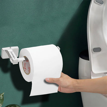 Evanex Stainless Steel Chrome Toilet Paper Holder for Bathroom (17X5.2X4.3 CM)