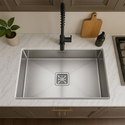 Handmade Single Bowl Kitchen Sink (32 x 20 x 10 Inches) 304 Grade Stainless Steel Sink