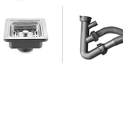 Heavy Grade Stainless Steel Handmade MATT Finish Double Bowl Kitchen Sink (37 x 18 x 10 inches)