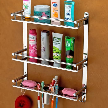 Evanex 6 in 1 Bathroom Shelves | 304 Stainless Steel