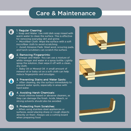 Evanex Stainless Steel Gold Toilet Paper Holder for Bathroom (17X5.2X4.3 CM)