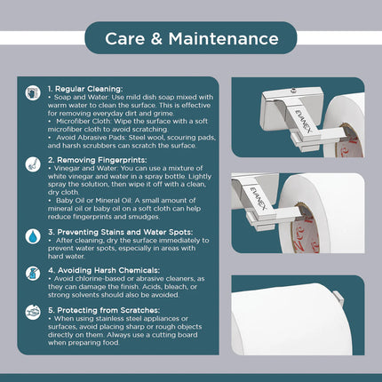 Evanex Stainless Steel Chrome Toilet Paper Holder for Bathroom (17X5.2X4.3 CM)