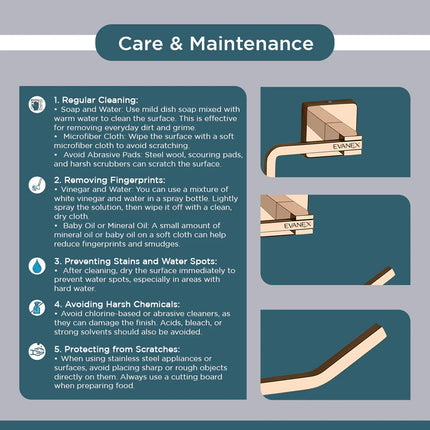 Evanex Stainless Steel Rose Gold Toilet Paper Holder for Bathroom