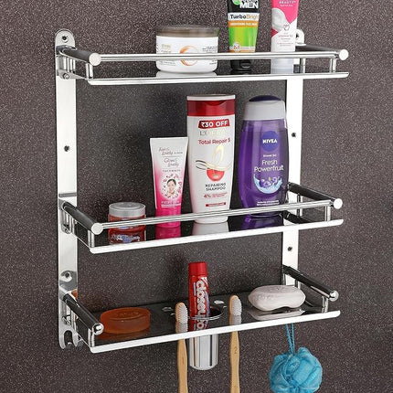 Evanex 6 in 1 Bathroom Shelves | 304 Stainless Steel