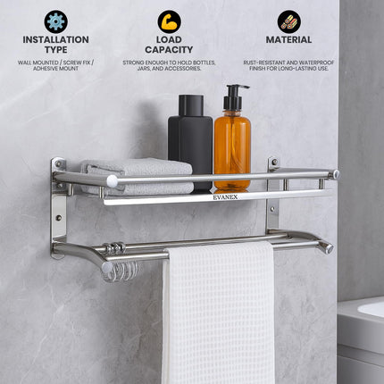 Evanex Multipurpose Double Layer 2-Tier Shelves | 304 Stainless Steel