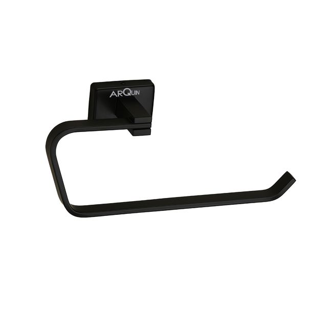 Evanex Stainless Steel Black Matt Napkin Ring/ Holder for Bathroom (21.5X5.2X9.8 CM)