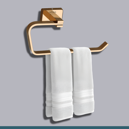 Evanex Stainless Steel Rose Gold Napkin Ring for Bathroom (21.5X5.2X9.8 CM)