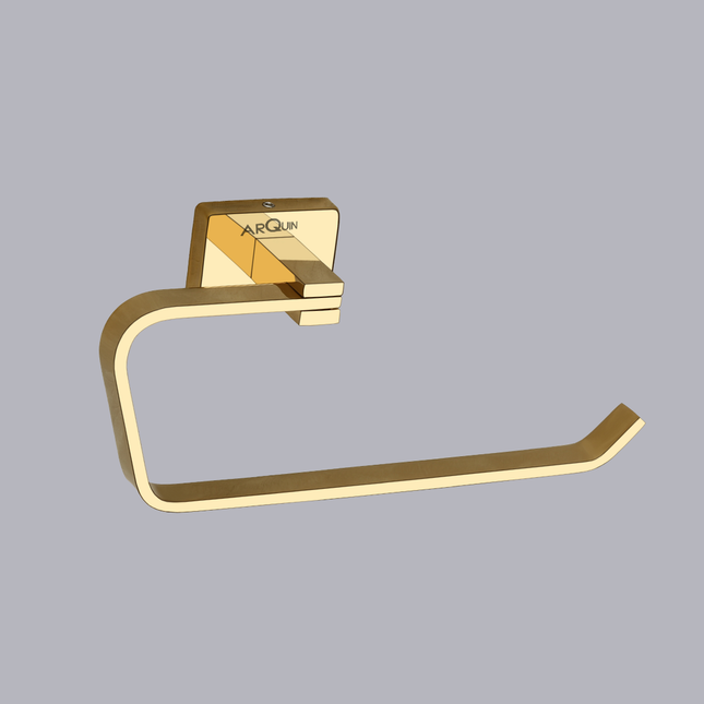 Evanex Stainless Steel Gold Napkin Ring/Holder for Bathroom (21.5X5.2X9.8 CM)