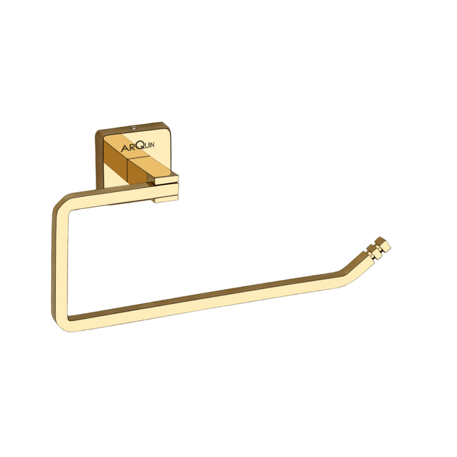 Evanex Stainless Steel Gold Napkin Ring for Bathroom (21.4X5.3X10.5 CM)