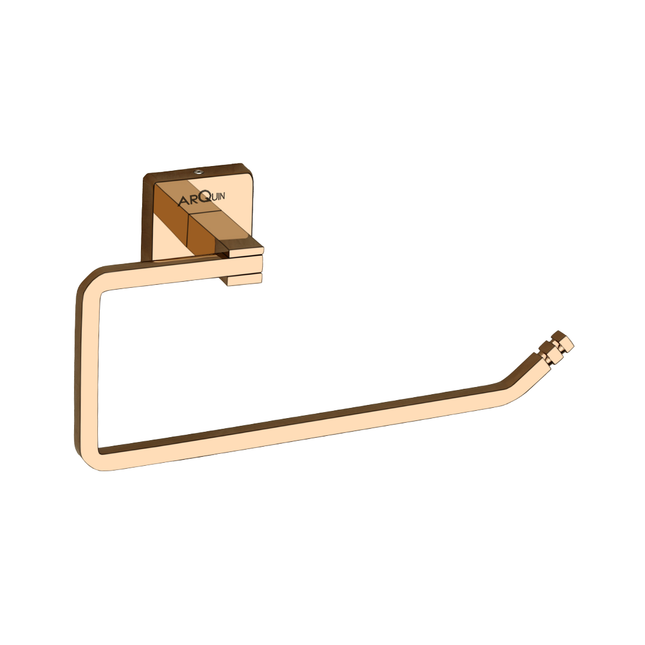 Evanex Stainless Steel Rose Gold Napkin Ring for Bathroom (21.4X5.3X10.5 CM)