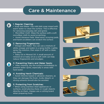 Evanex Stainless Steel Rose Gold Soap Dish & Tumbler Holder for Bathroom(25.8X13X9.5 CM)