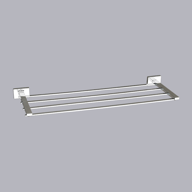 Evanex Stainless Steel Chrome Towel Rack for Bathroom (61X21X4 CM)